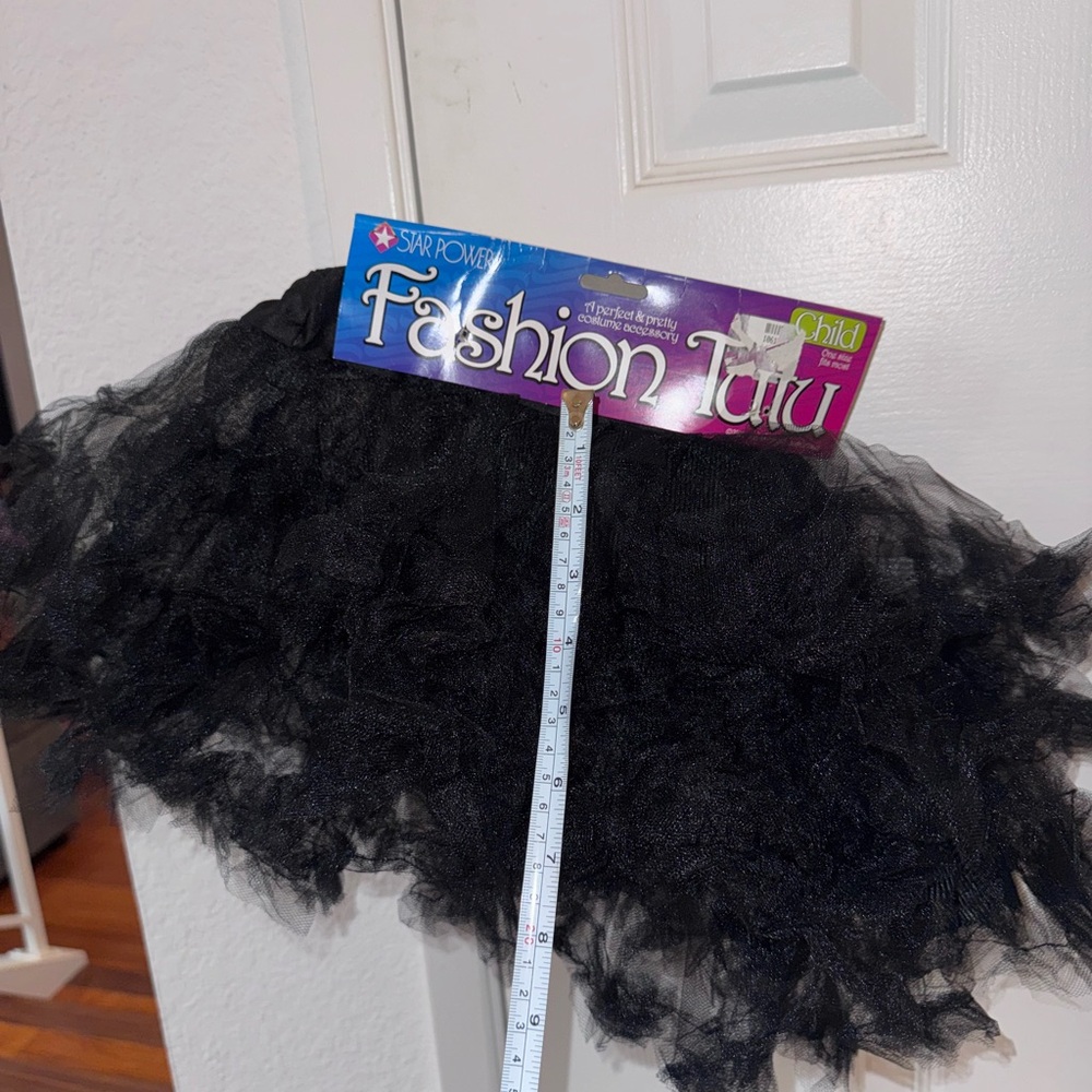 NWT black Tutu Skirt tulle ballet dance dress up Halloween kids one size - Picture 3 of 5